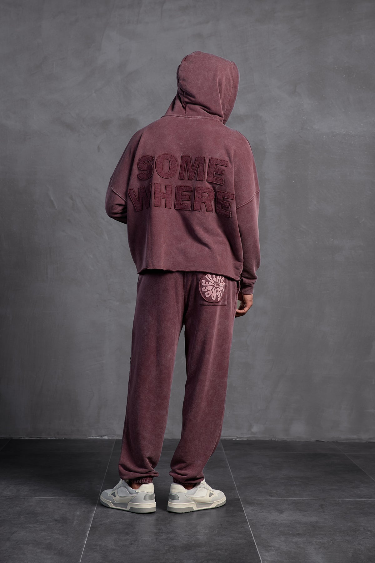 Burgundy Slim Leg Trousers 10005