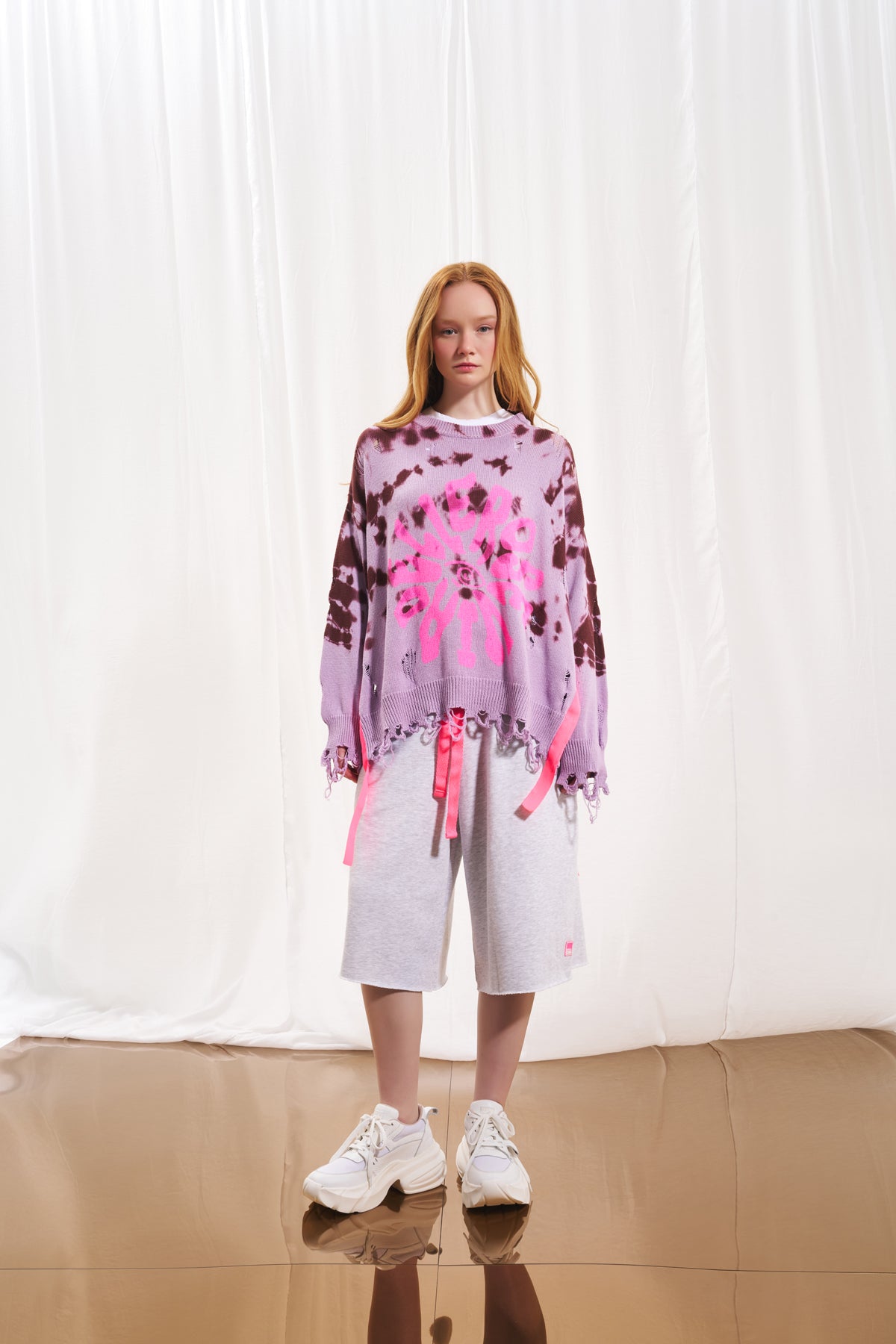 Purple Burgundy Knit Sweater 17177