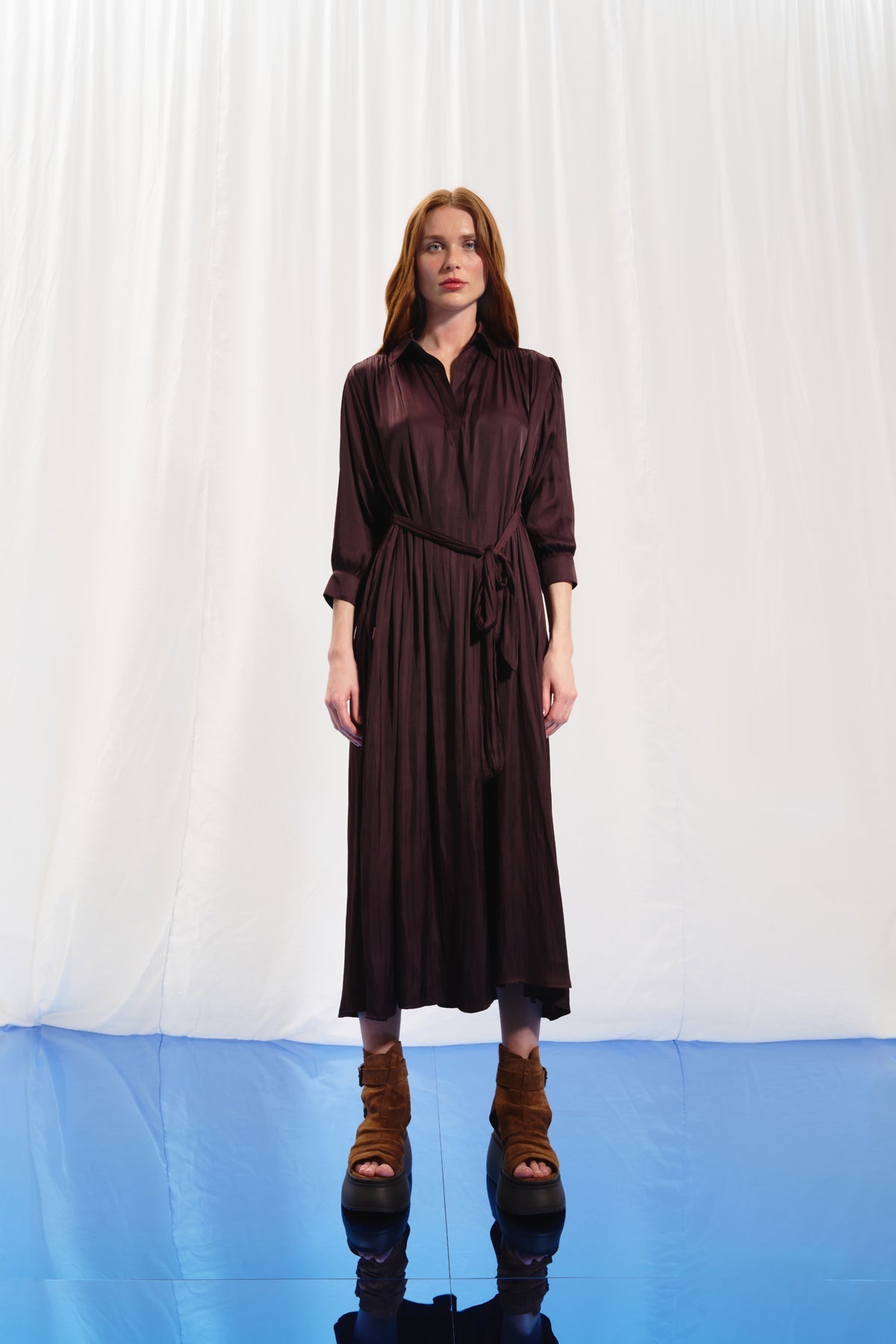 Burgundy Dress 17281