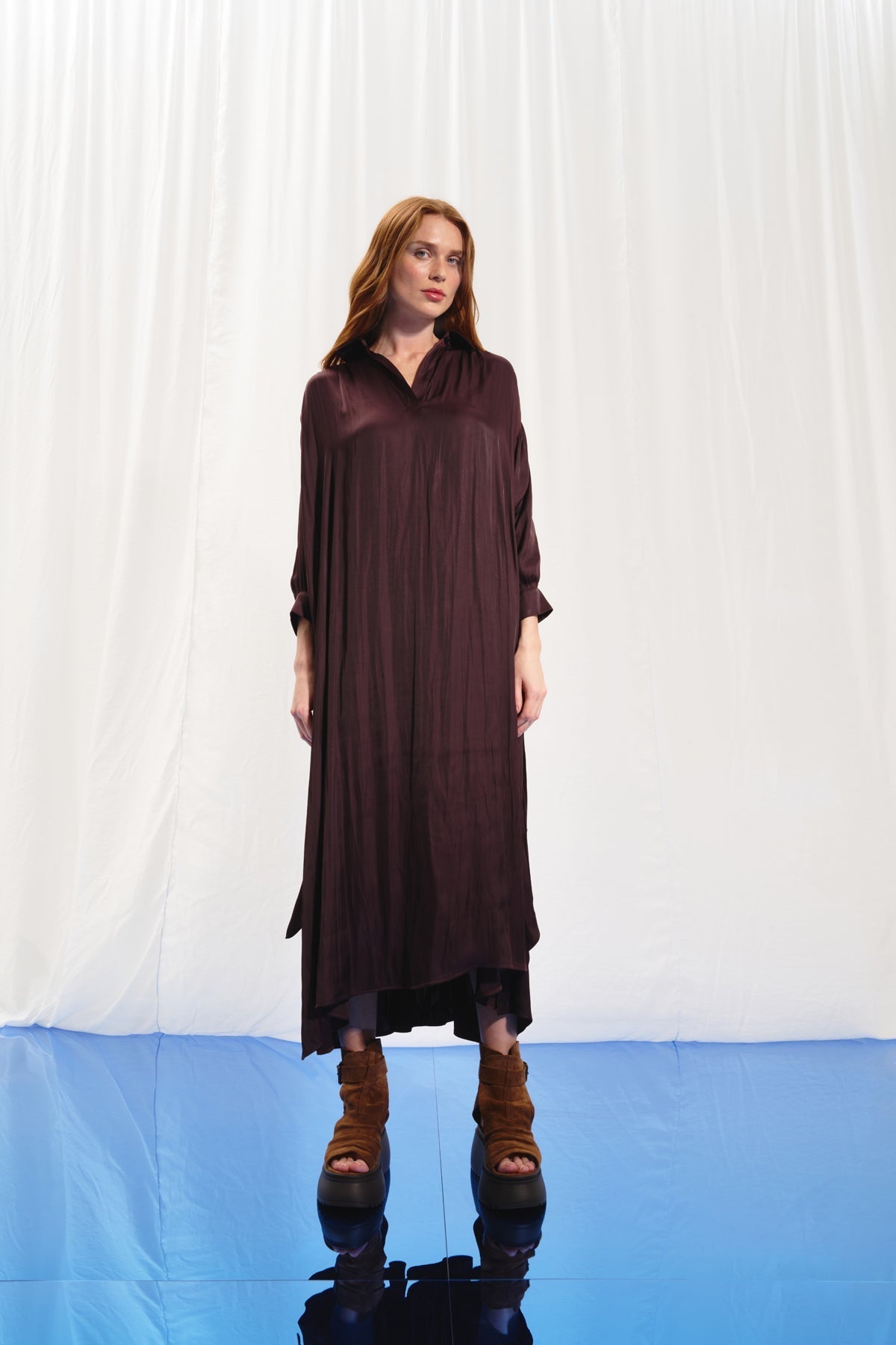 Burgundy Dress 17281