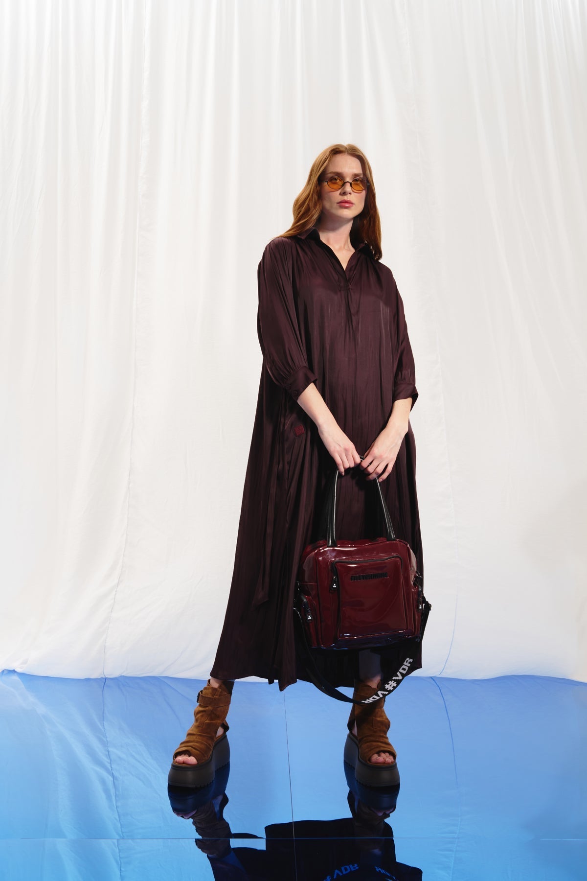 Burgundy Dress 17281