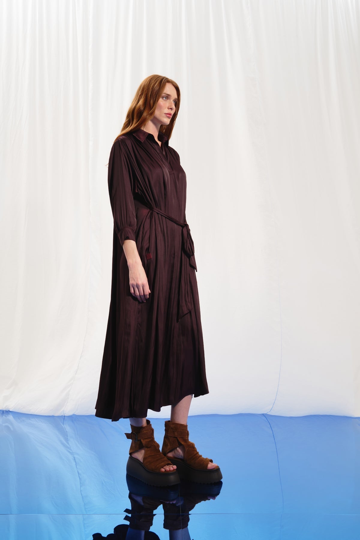 Burgundy Dress 17281