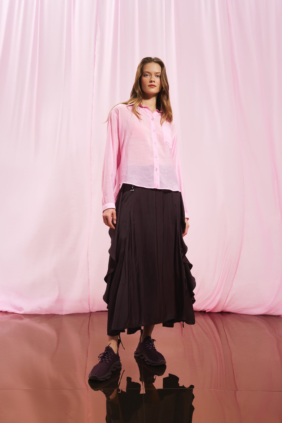 Burgundy Skirt 17285