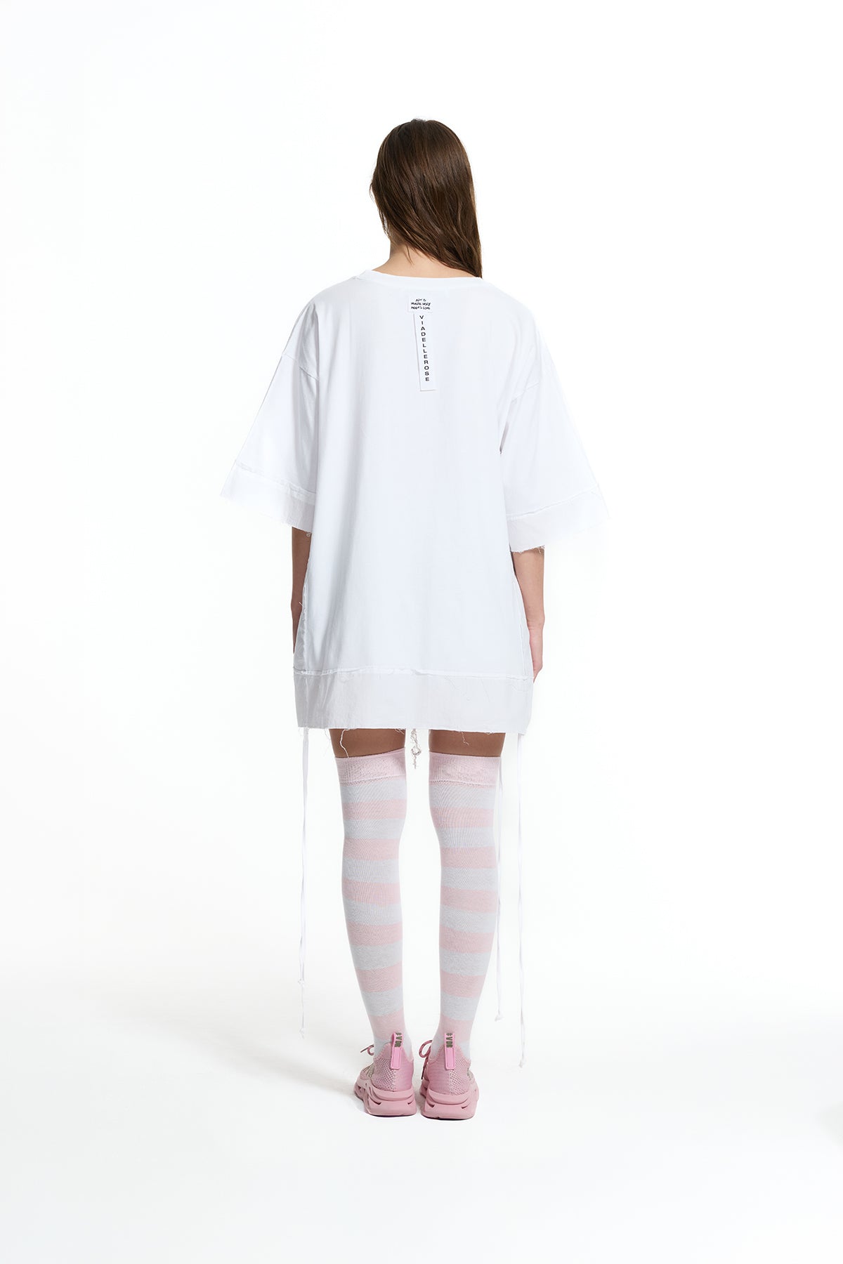 White Drawstring Oversize Tunic 19105