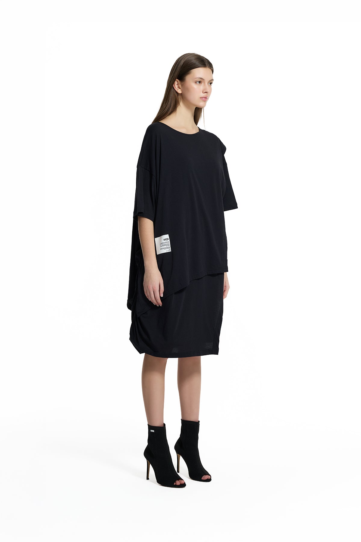 Black High-low Oversize Tunic 19175