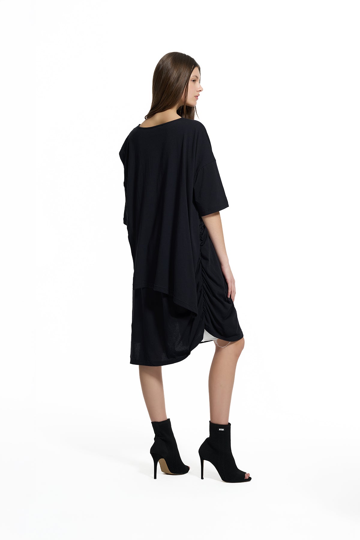 Black High-low Oversize Tunic 19175