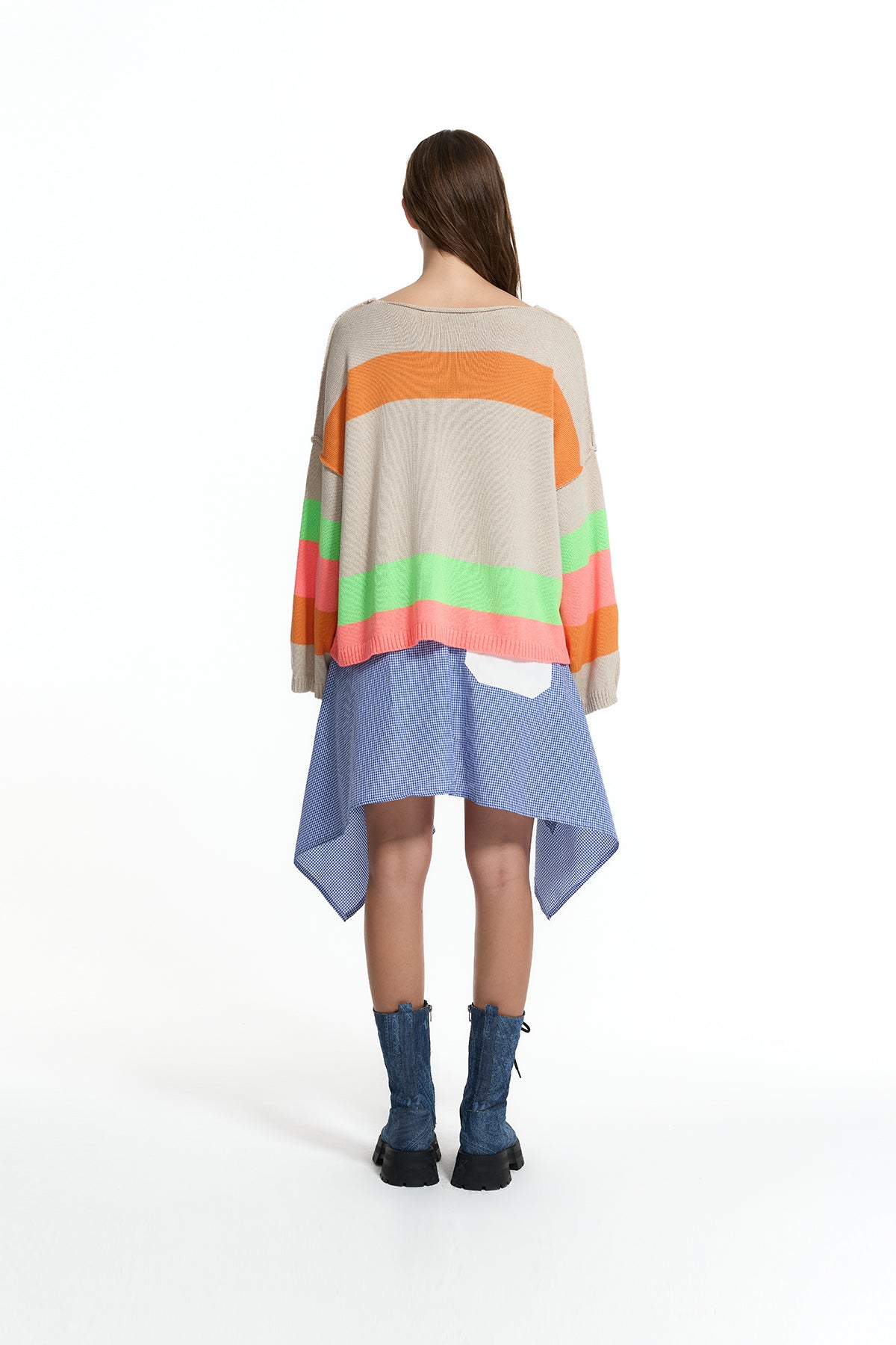Multicolor Knit Sweater 19218