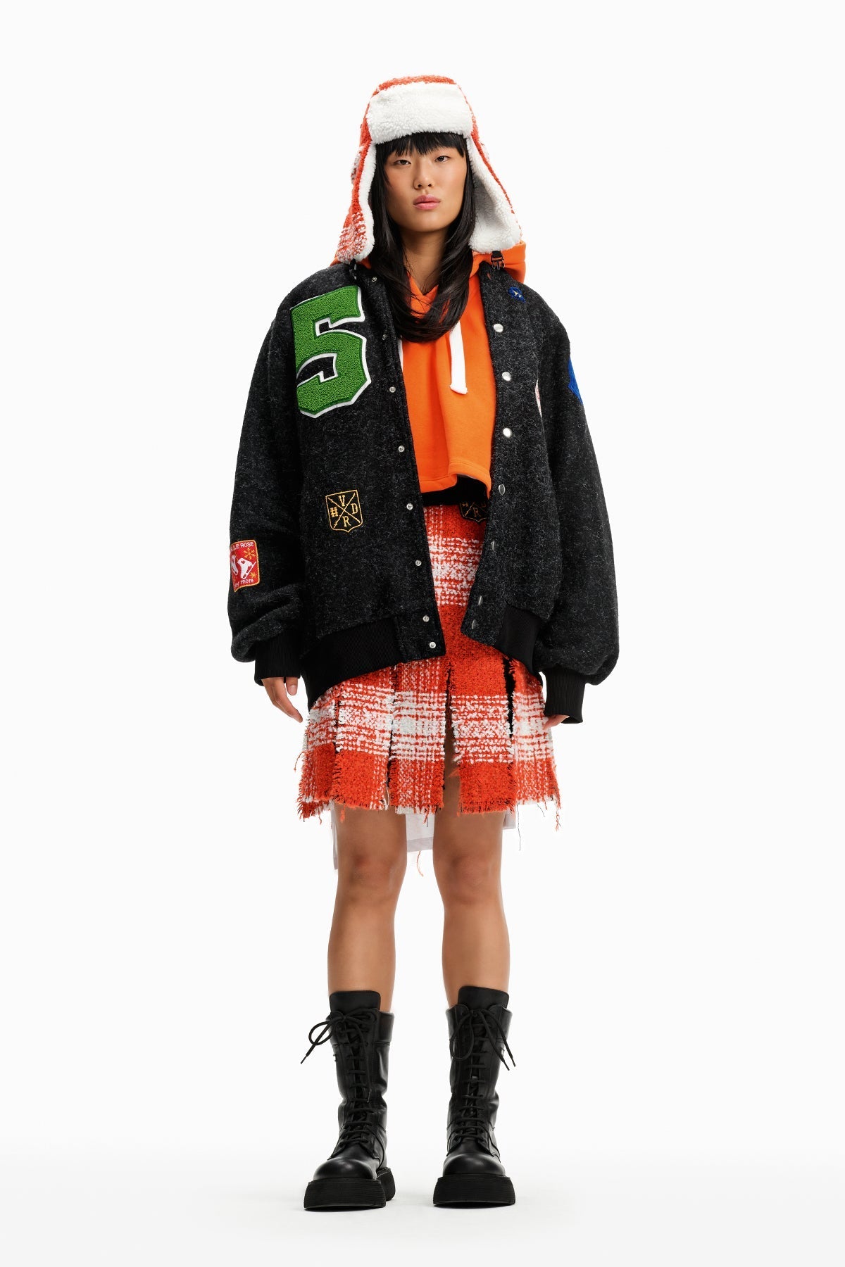 Orange Skirt 10184
