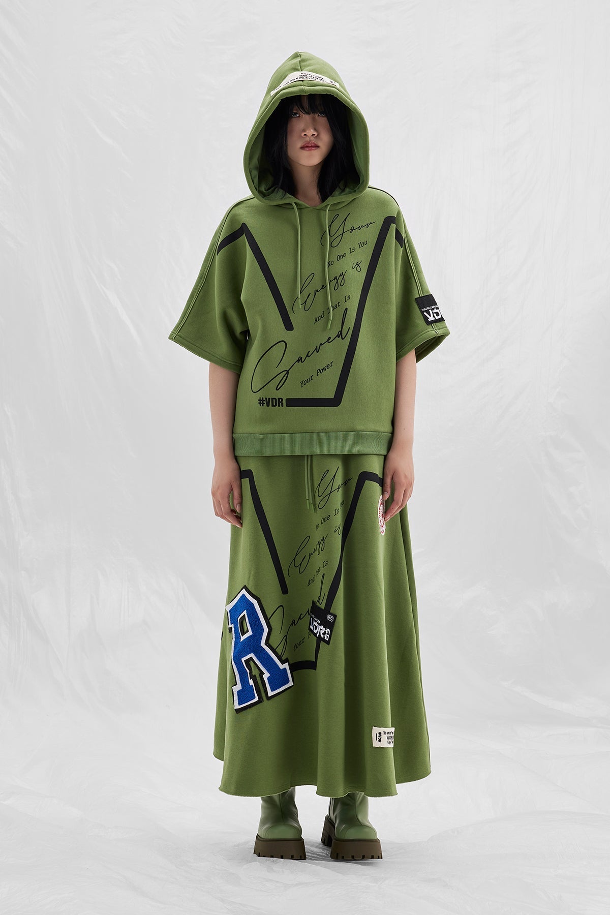 Olive Sw-shirt 14380