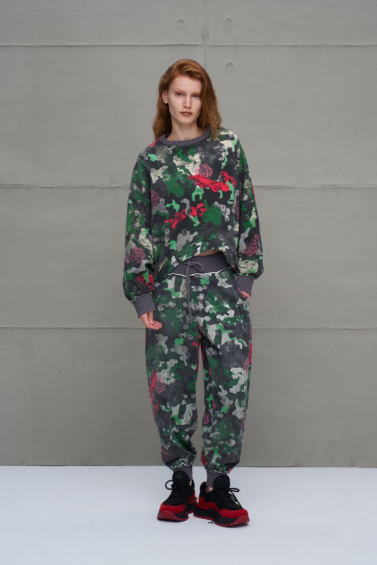 Camo Camouflage Print Oversized Sweatshirt 18024