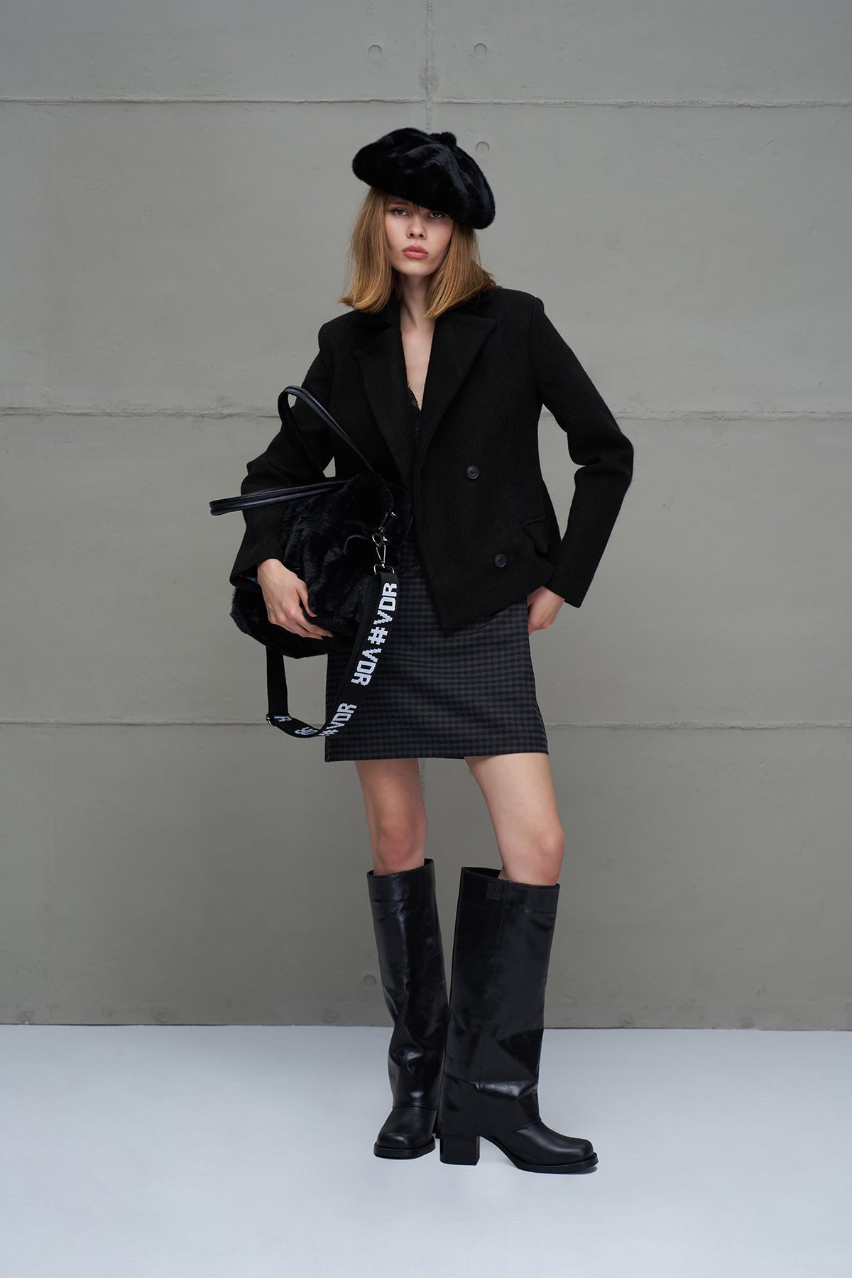 Black Buttoned Jacket 18110