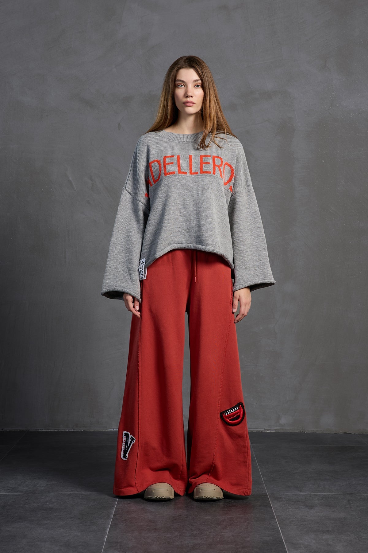 Maroon Oversized Trousers 18158