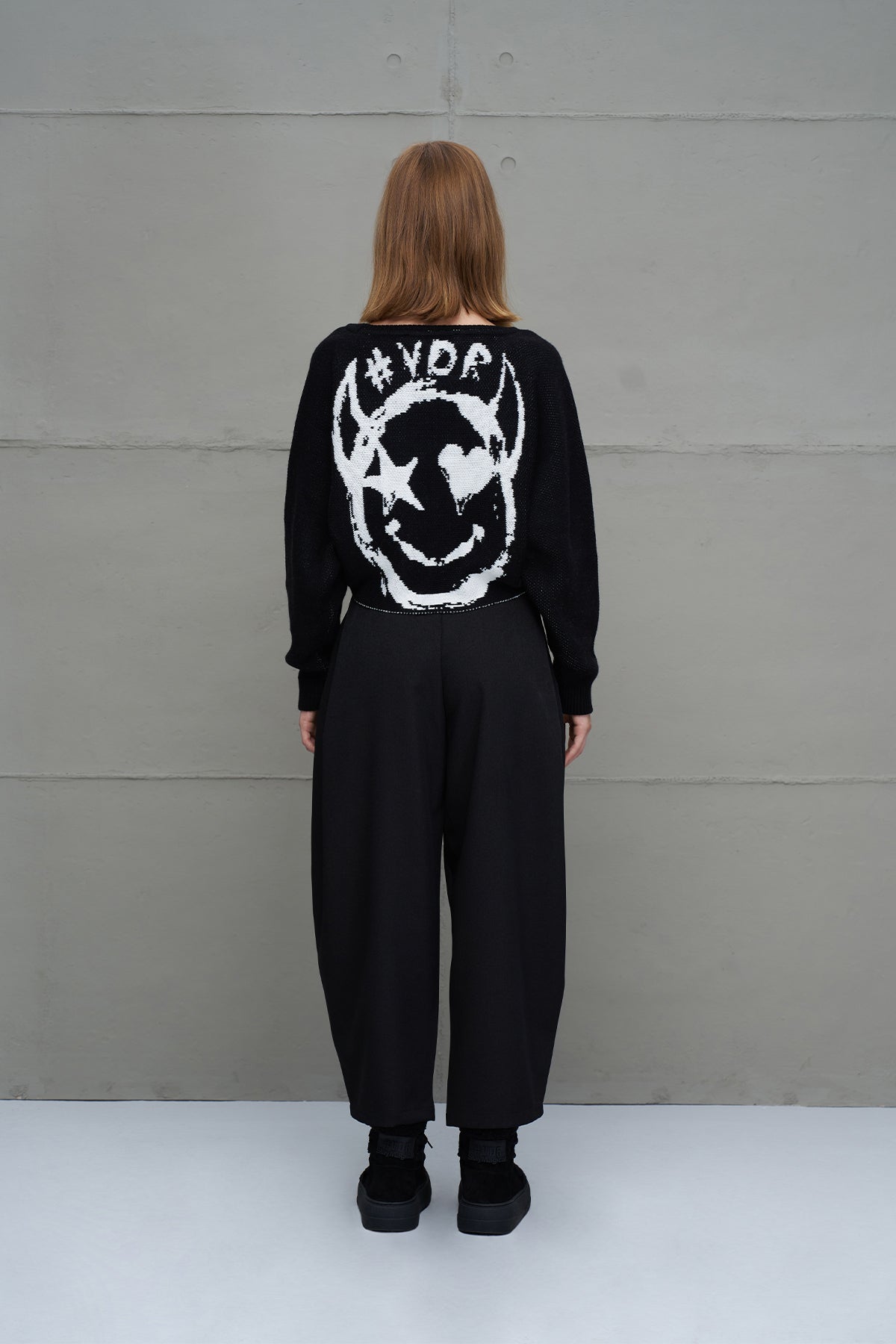 Black High-waist Balloon Trousers 18199