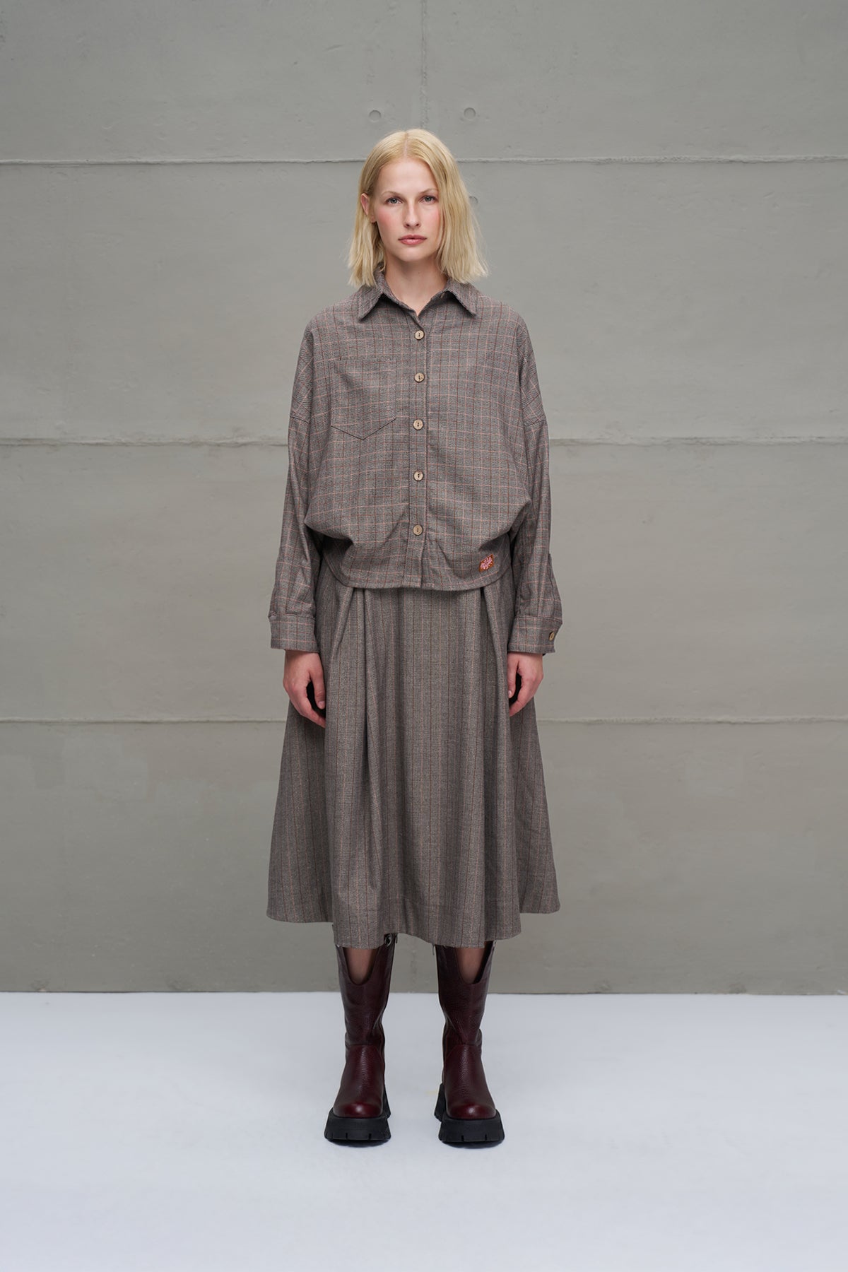 Mink Front Longer Back Short Shirt 18255