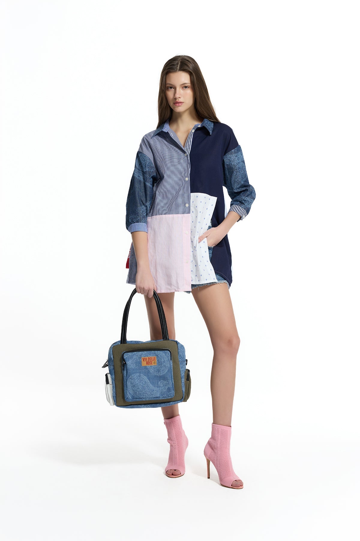 Khaki Blue Bag Porto25