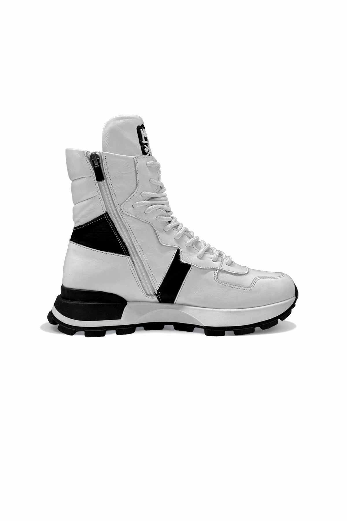 White Black Boots Tina4