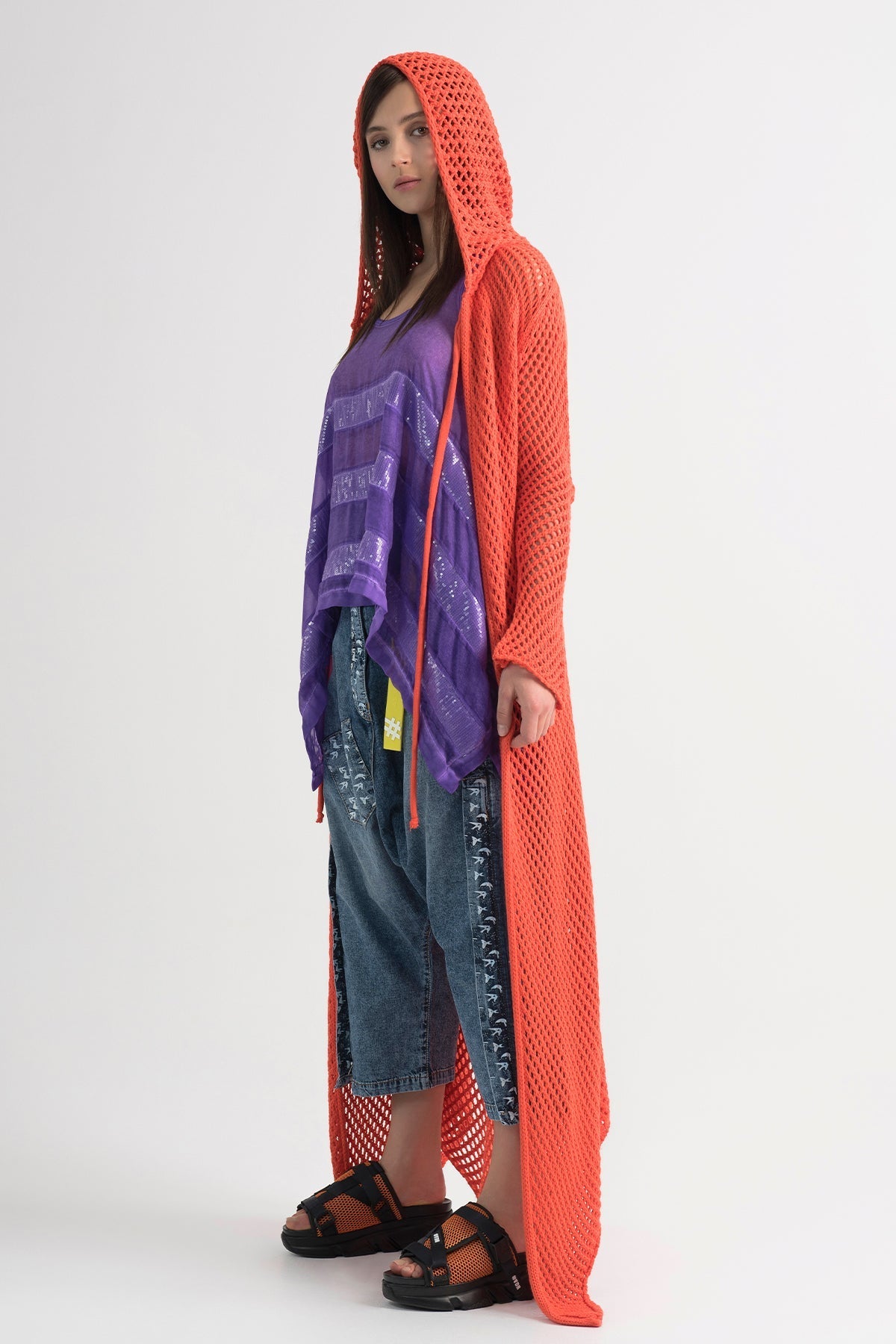 Orange Bluse 7253