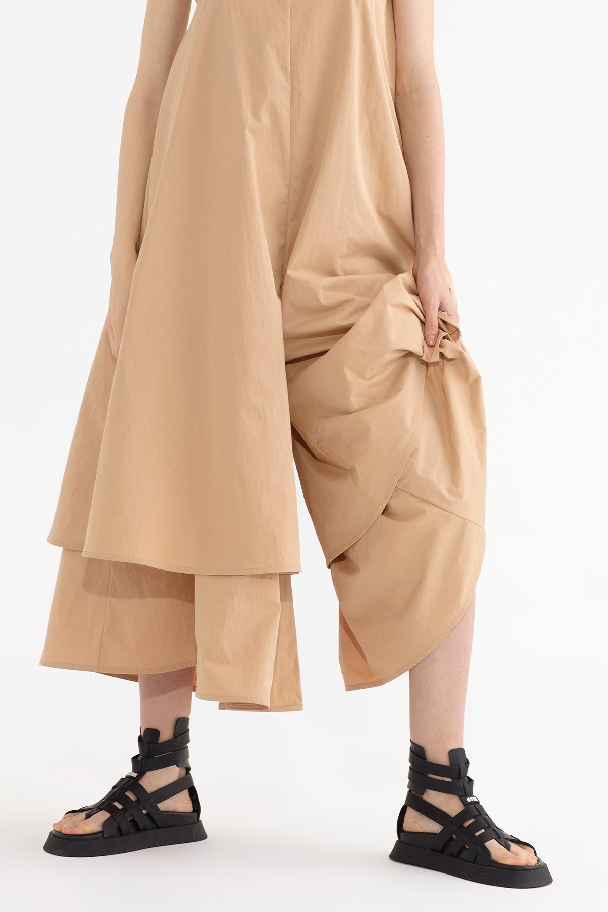 Beige Overall 13184