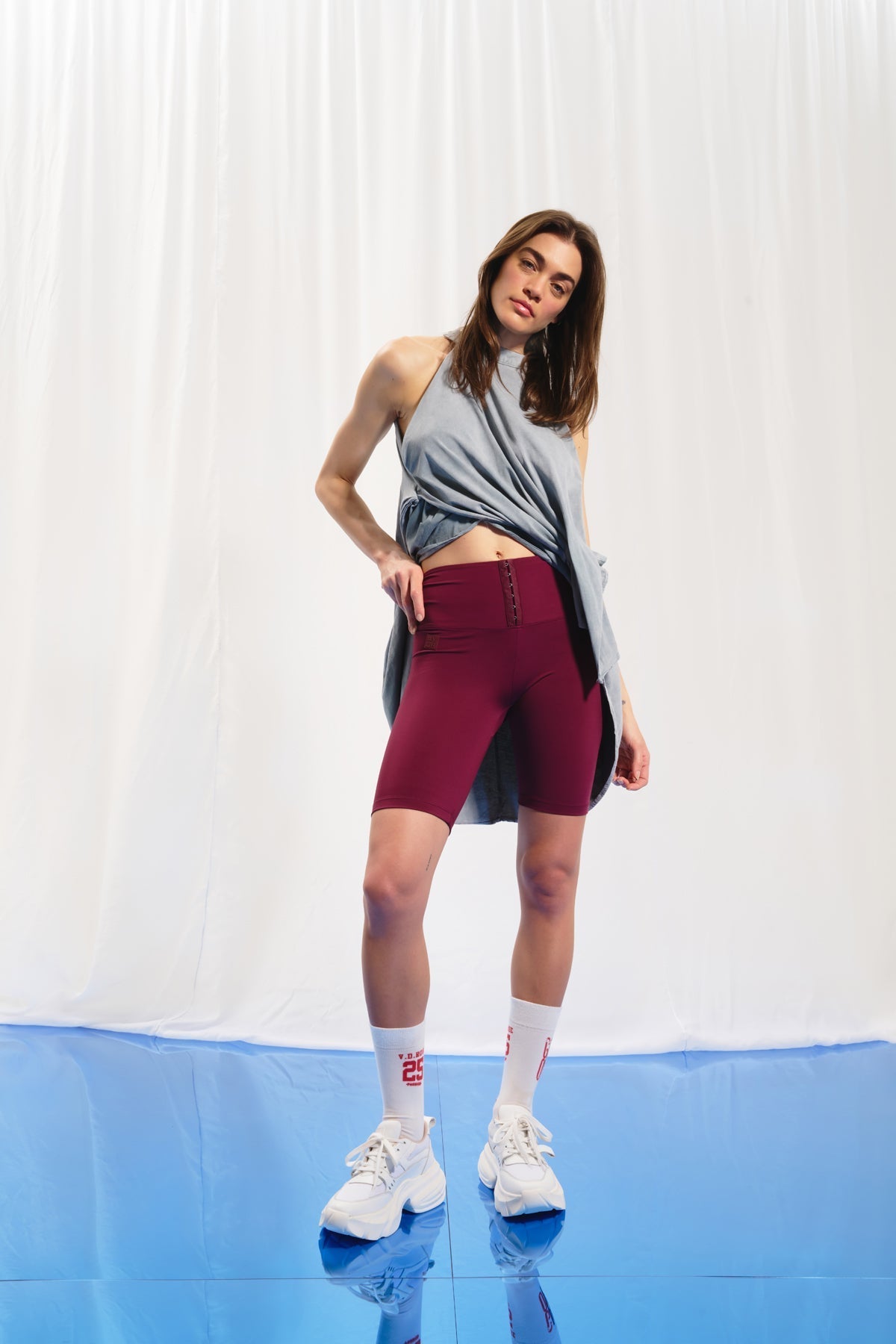 Burgundy Short Leggings 17120