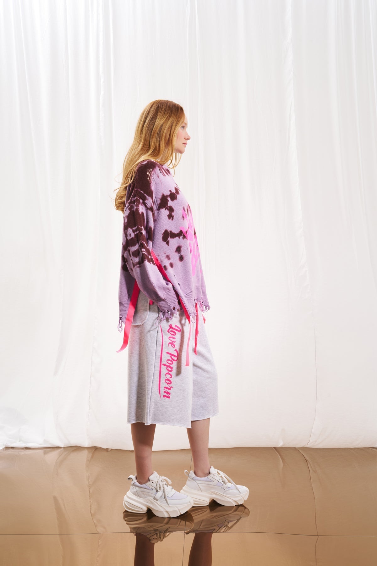 Purple Burgundy Knit Sweater 17177