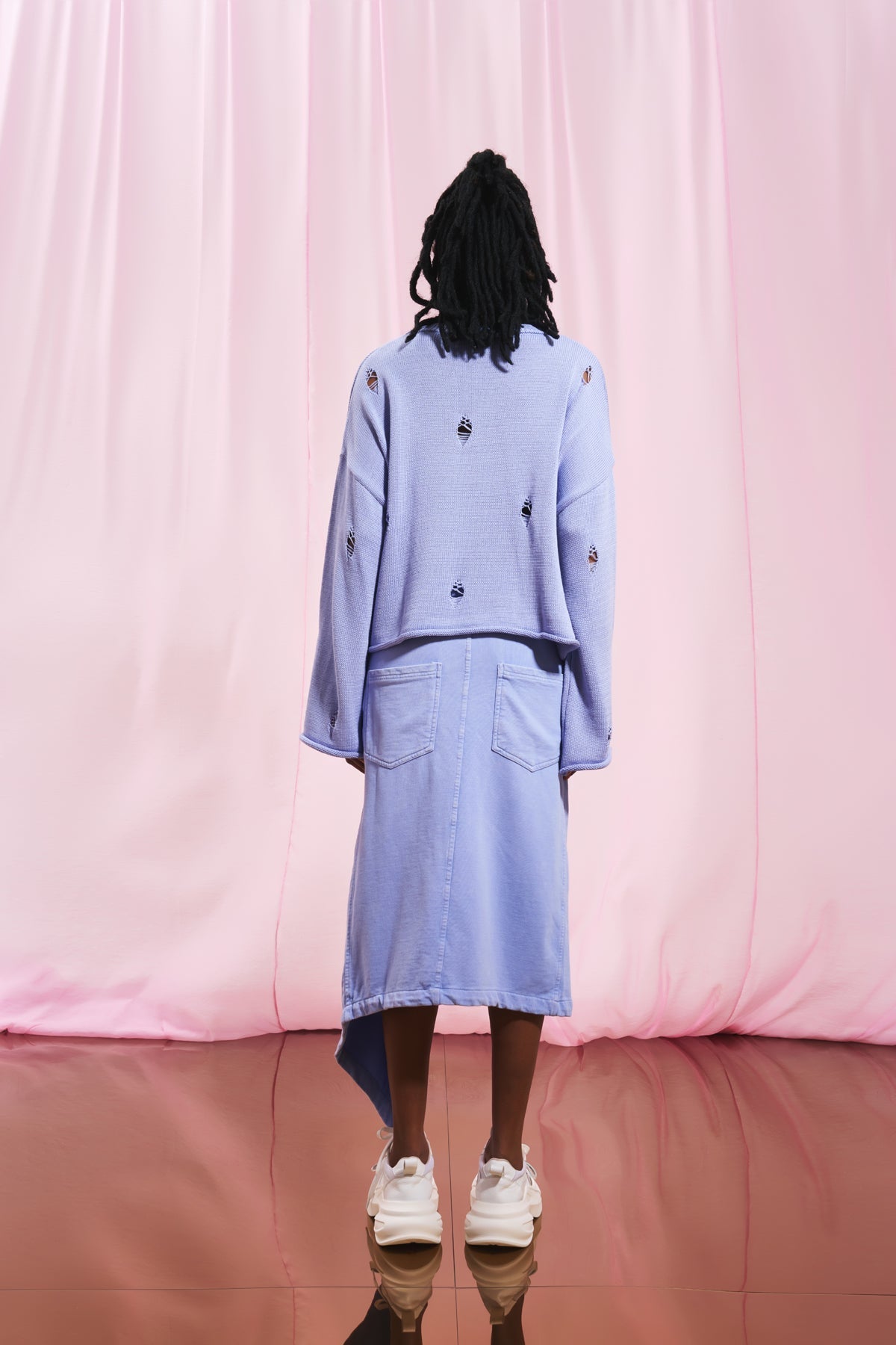 Lilac Knit Sweater 17181