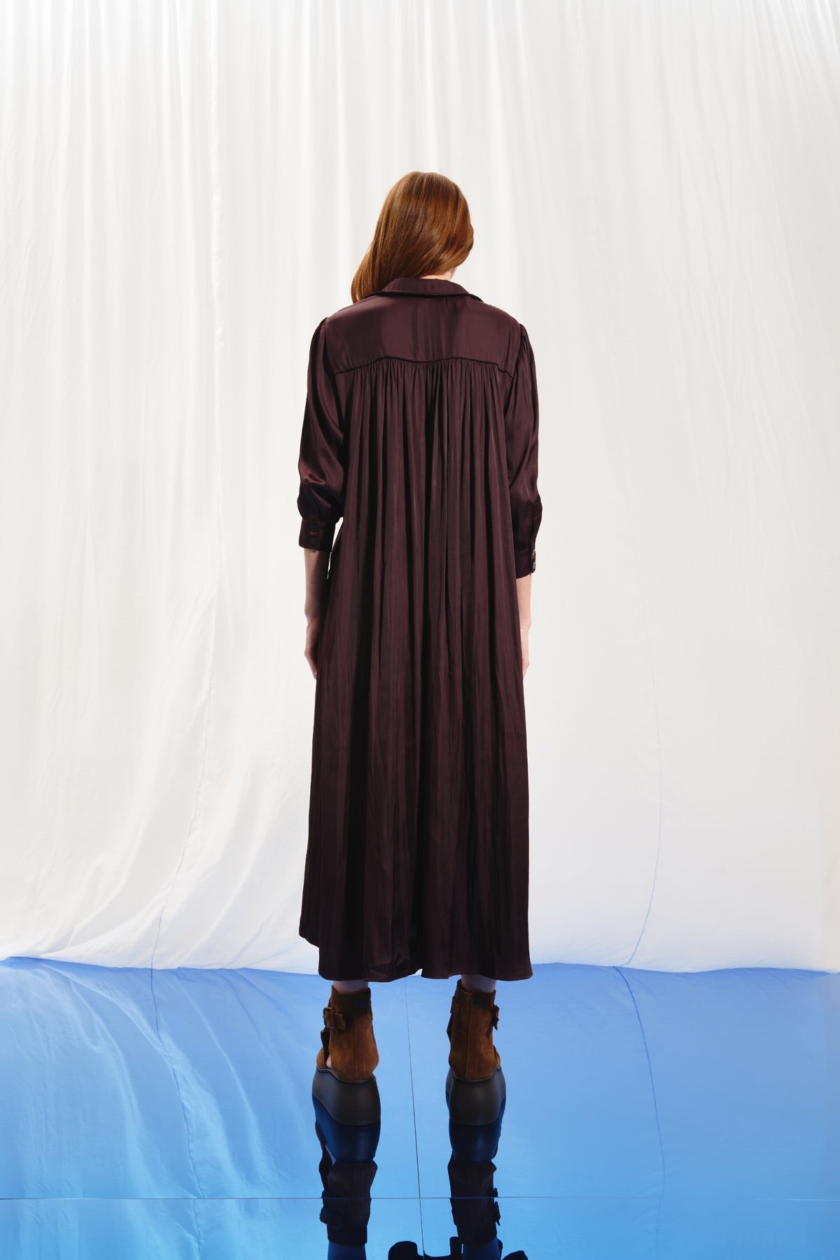 Burgundy Dress 17281