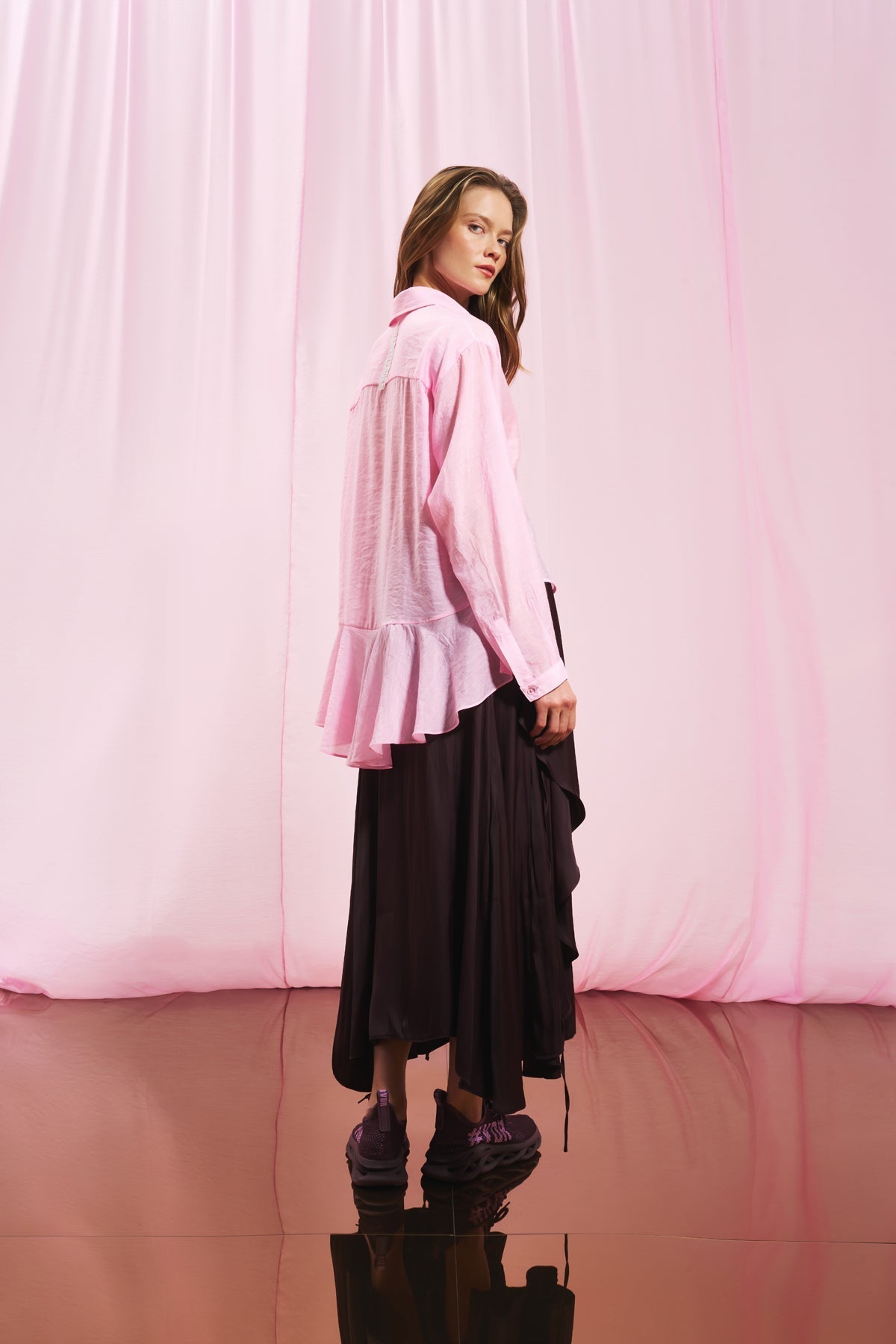 Burgundy Skirt 17285