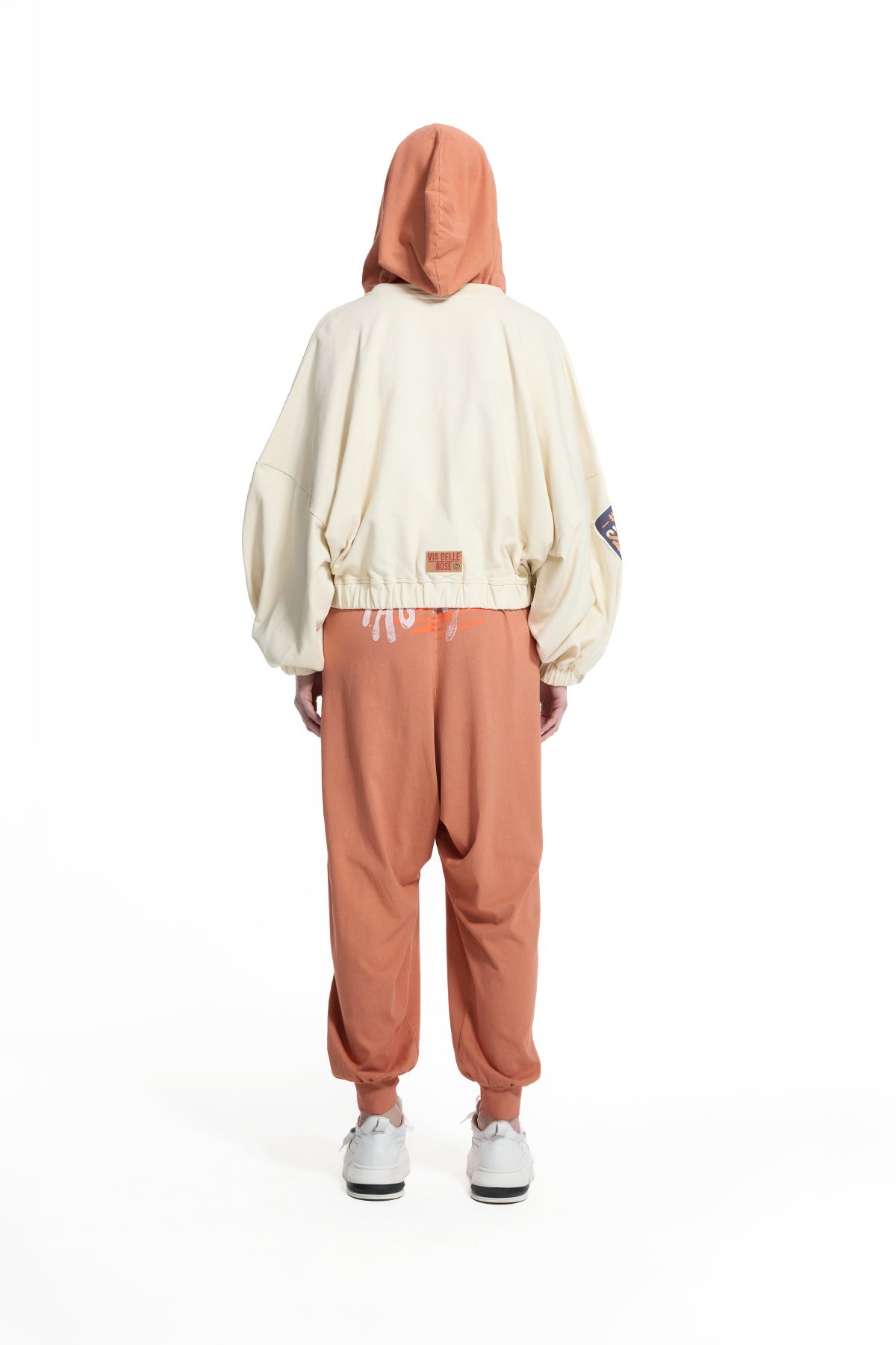 Cream Patch Detail Bomber Jacket 19109