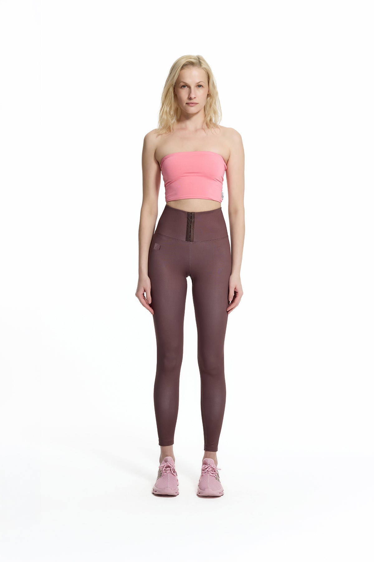 Brown Corset Waist Leggings 19114