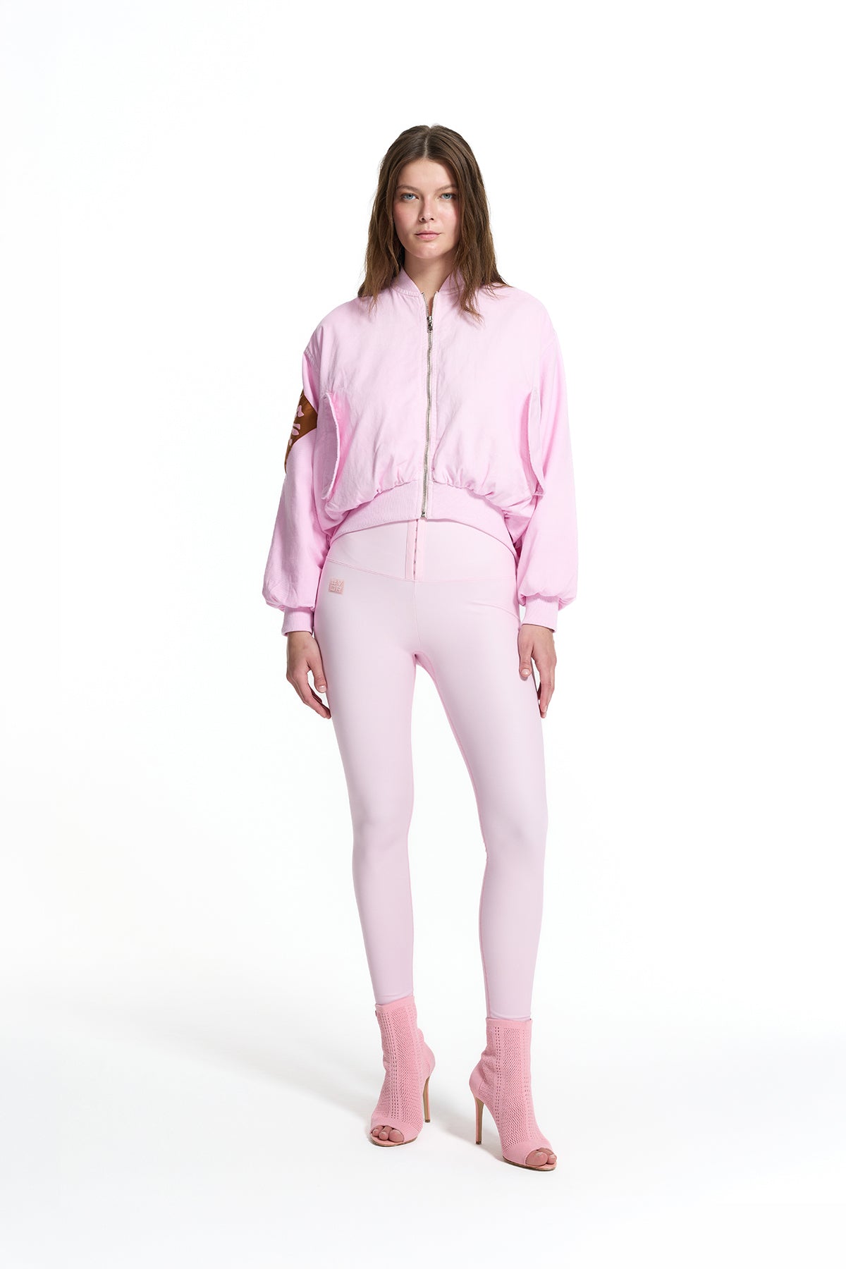 Pink Corset Waist Leggings 19114