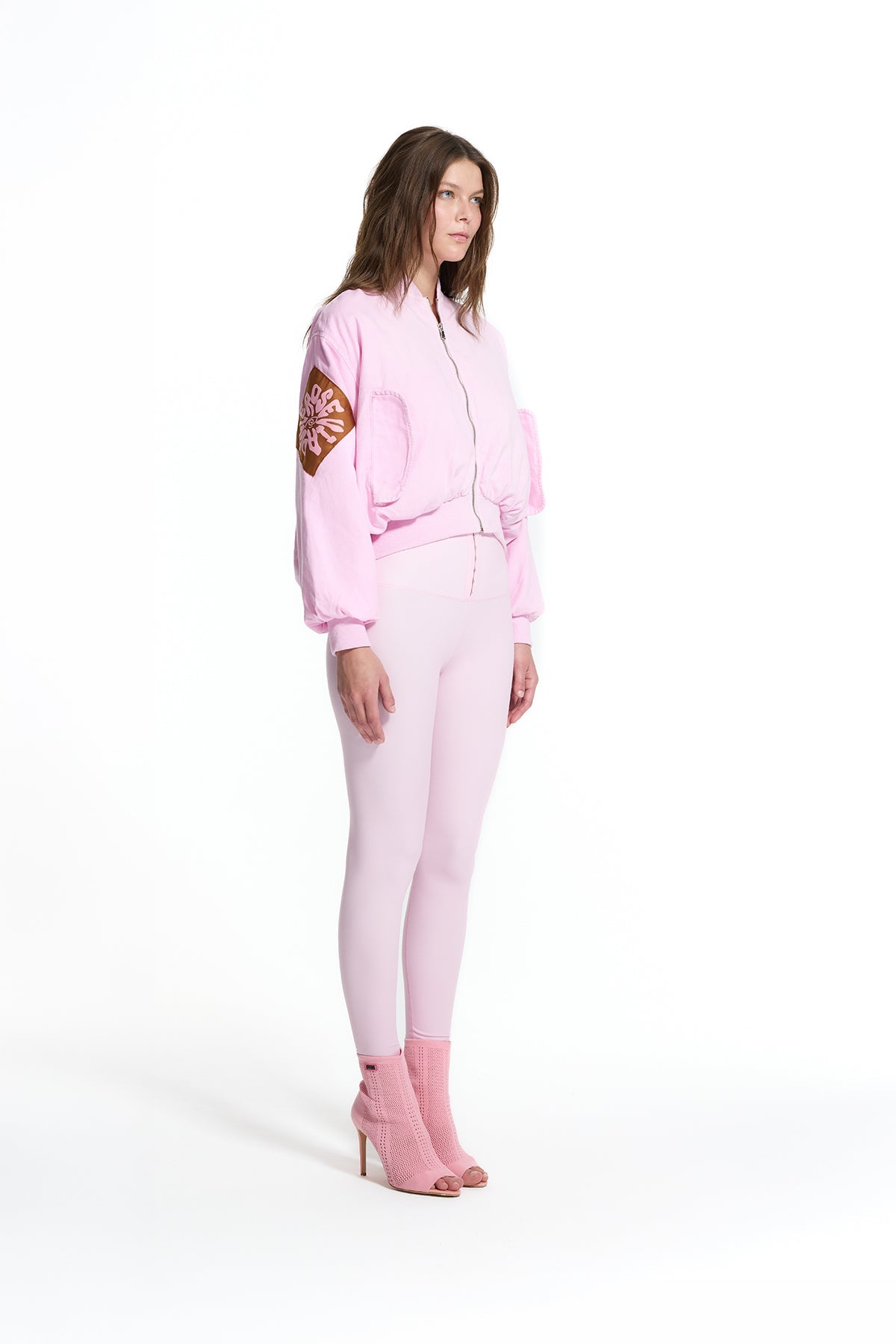 Pink Corset Waist Leggings 19114