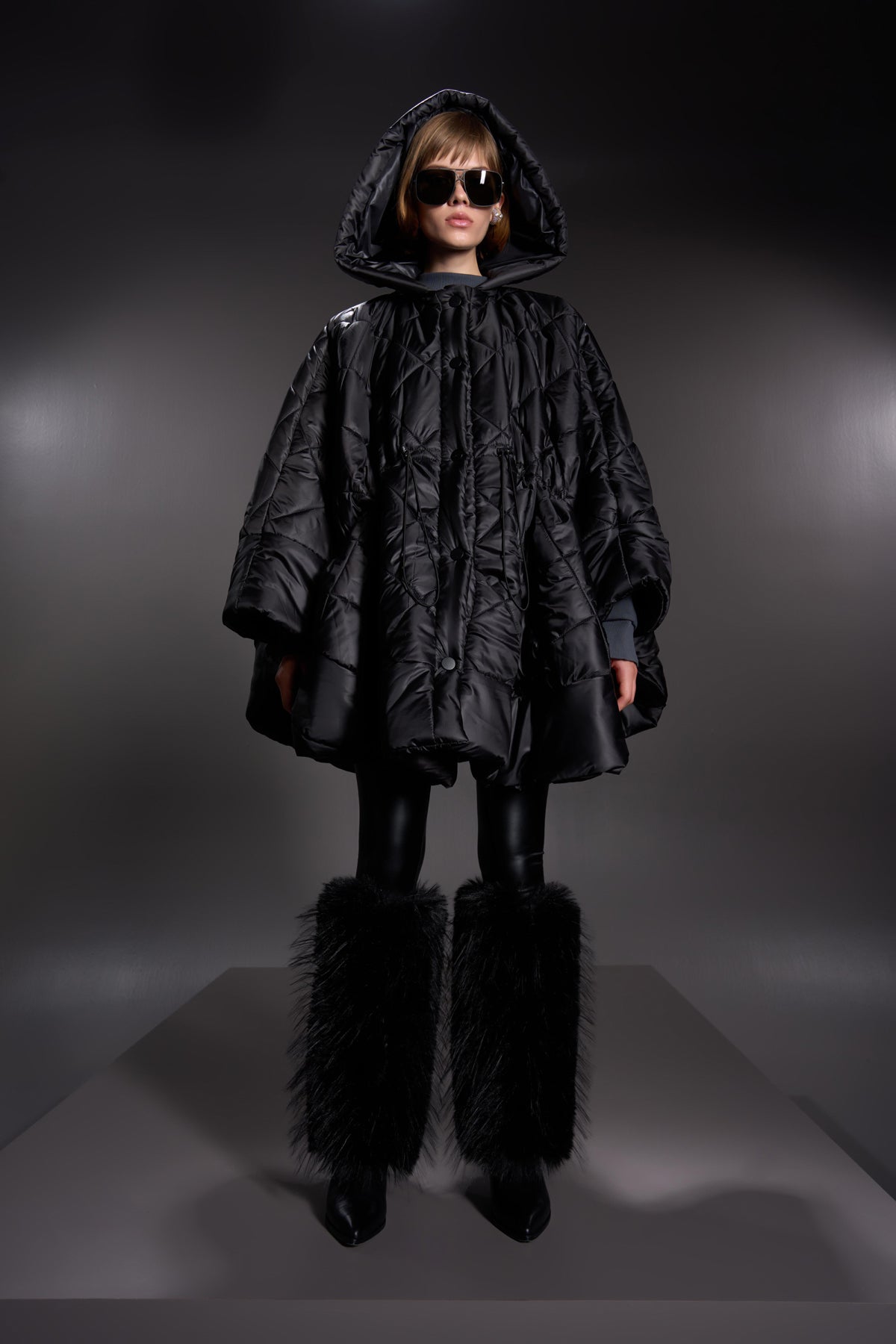 Nero Poncho 16104