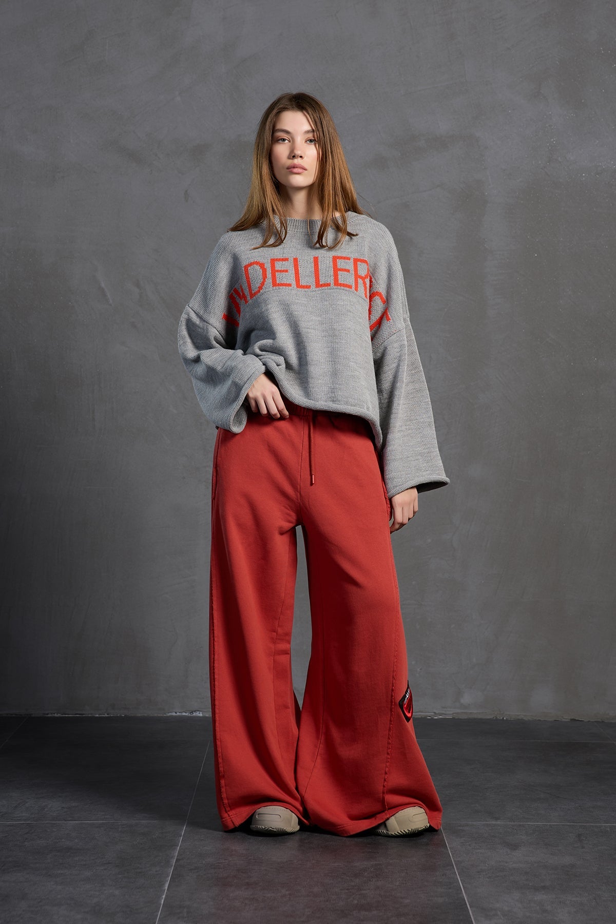 Maroon Oversized Trousers 18158